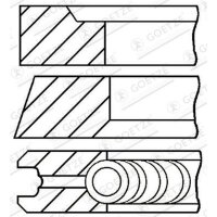 GOETZE ENGINE 08-421000-00 Kolbenringsatz