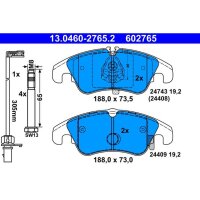 ATE 13.0460-2765.2 Bremsbelagsatz, Scheibenbremse