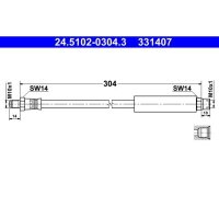 ATE 24.5102-0304.3 Bremsschlauch