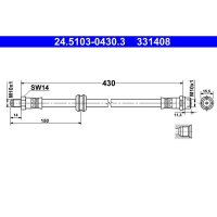 ATE 24.5103-0430.3 Bremsschlauch