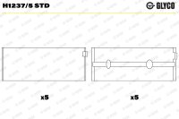 GLYCO H1237/5 STD Kurbelwellenlagerschale