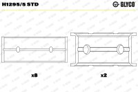 GLYCO H1295/5 STD Kurbelwellenlagerschale