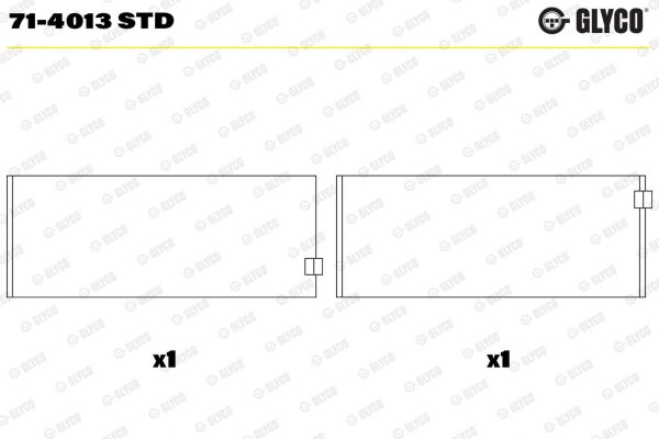 GLYCO 71-4013 STD Pleuellagerschale