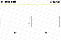 GLYCO 71-4013 STD Pleuellagerschale