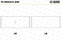 GLYCO 71-4033/4 .010 Pleuellagerschale