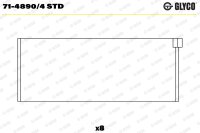 GLYCO 71-4890/4 STD Pleuellagerschale