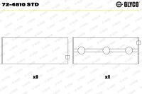 GLYCO 72-4810 STD Kurbelwellenlagerschale