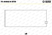 GLYCO 71-4168/4 STD Pleuellagerschale
