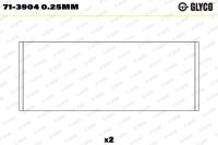 GLYCO 71-3904 0.25mm Pleuellagerschale