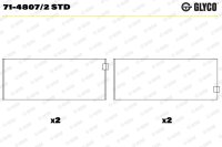 GLYCO 71-4807/2 STD Pleuellagerschale