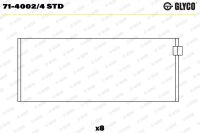 GLYCO 71-4002/4 STD Pleuellagerschale