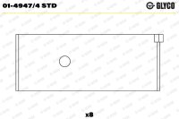 GLYCO 01-4947/4 STD Pleuellagerschale