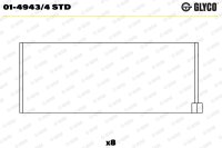 GLYCO 01-4943/4 STD Pleuellagerschale
