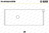 GLYCO 71-4732/4 STD Pleuellagerschale