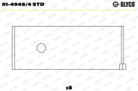 GLYCO 01-4946/4 STD Pleuellagerschale