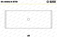 GLYCO 01-4100/4 STD Pleuellagerschale