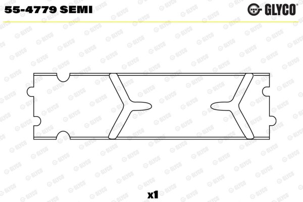 GLYCO 55-4779 SEMI Lagerbuchse, Pleuel