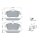 BOSCH 0 986 494 588 Bremsbelagsatz, Scheibenbremse