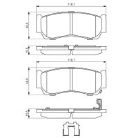 BOSCH 0 986 494 628 Bremsbelagsatz, Scheibenbremse