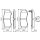 BOSCH 0 986 494 628 Bremsbelagsatz, Scheibenbremse