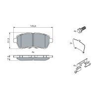 BOSCH 0 986 494 652 Bremsbelagsatz, Scheibenbremse