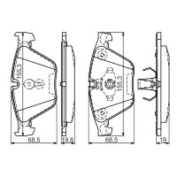 BOSCH 0 986 494 549 Bremsbelagsatz, Scheibenbremse