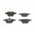 BOSCH 0 986 494 549 Bremsbelagsatz, Scheibenbremse