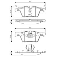 BOSCH 0 986 494 554 Bremsbelagsatz, Scheibenbremse