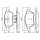 BOSCH 0 986 494 556 Bremsbelagsatz, Scheibenbremse