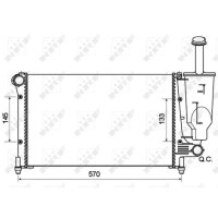 NRF 53128A Kühler, Motorkühlung