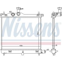 NISSENS 675023 Kühler, Motorkühlung