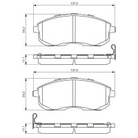 BOSCH 0 986 494 572 Bremsbelagsatz, Scheibenbremse