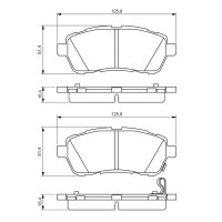 BOSCH 0 986 494 574 Bremsbelagsatz, Scheibenbremse