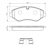 BOSCH 0 986 494 582 Bremsbelagsatz, Scheibenbremse