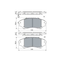 BOSCH 0 986 494 587 Bremsbelagsatz, Scheibenbremse