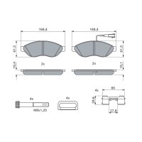 BOSCH 0 986 494 591 Bremsbelagsatz, Scheibenbremse
