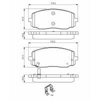 BOSCH 0 986 494 594 Bremsbelagsatz, Scheibenbremse