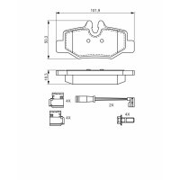 BOSCH 0 986 494 603 Bremsbelagsatz, Scheibenbremse