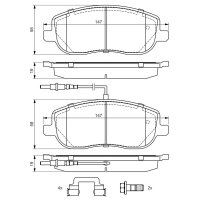 BOSCH 0 986 494 615 Bremsbelagsatz, Scheibenbremse