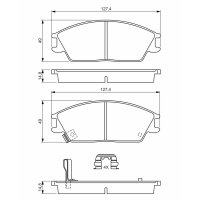 BOSCH 0 986 494 620 Bremsbelagsatz, Scheibenbremse
