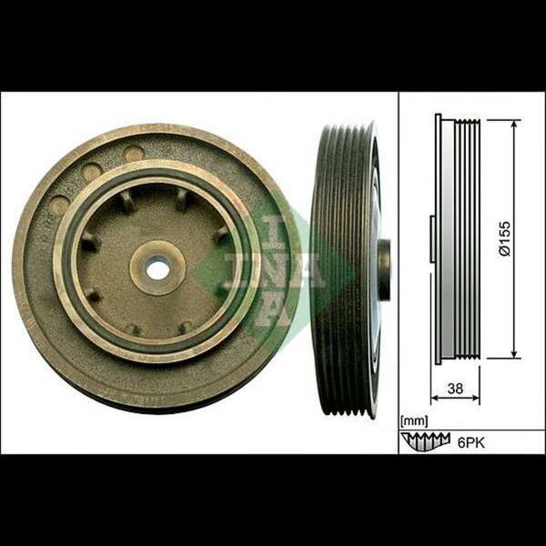 Schaeffler INA 544 0101 10 Riemenscheibe, Kurbelwelle