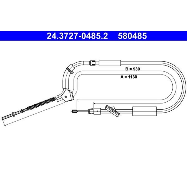 ATE 24.3727-0485.2 Seilzug, Feststellbremse