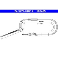 ATE 24.3727-0485.2 Seilzug, Feststellbremse