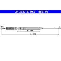 ATE 24.3727-2710.2 Seilzug, Feststellbremse