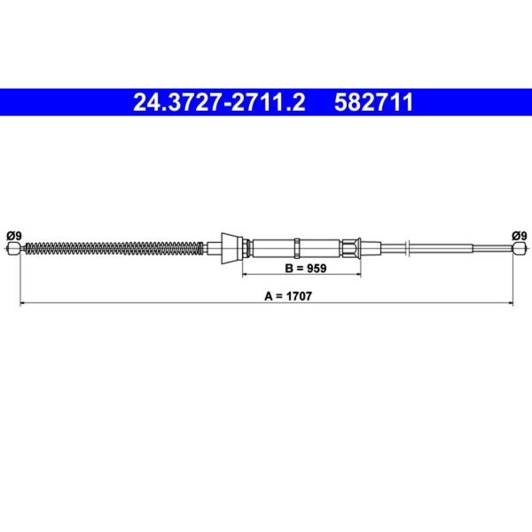 ATE 24.3727-2711.2 Seilzug, Feststellbremse