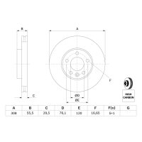 BOSCH 0 986 479 B88 Bremsscheibe