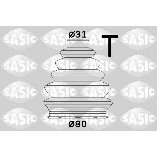 SASIC 1906058 Faltenbalgsatz, Antriebswelle