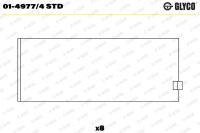 GLYCO 01-4977/4 STD Pleuellagerschale