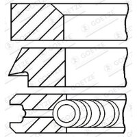 GOETZE ENGINE 08-436800-00 Kolbenringsatz