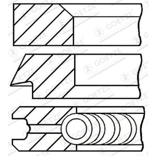 GOETZE ENGINE 08-437000-00 Kolbenringsatz